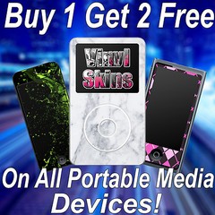 Choose Any 1 Vinyl Decal/Skin for iPod Touch 5th Generation – Buy 1 Get 2 Free!