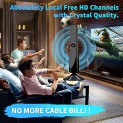 4K Rewave Antena, TV Antenna, Suction Cup TV Antenna Plug Play 3m Cable 2026 LOT