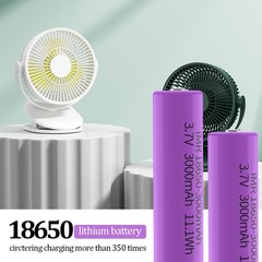 186&&&50 Battery for 2 Pack 3.7 Volt 186&&&50 Rechargeable 3000mAh Blue