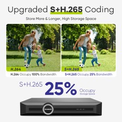 SANNCE 6MP 8CH 8MP POE NVR Home IP Network Video Recorder CCTV Security System