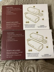Halo Power Bank + Flashlight Pal 4.4K Red lot of 2