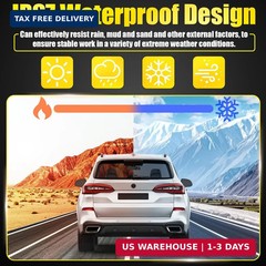 BFXM 2 PCS License Plate Light, Full LED Tag Lights, 6500K White Lamp Assembly R