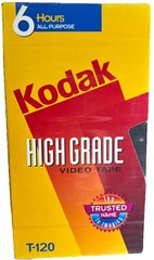 Kodak T-120 High Grade VHS Video Tape 6 Hours HGT-120—SEALED—SHIPS IN 24 HOURS—