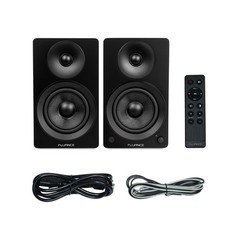 Fluance Powered 5” Stereo Bookshelf Speakers for Turntable, TV PC & Bluetooth 5