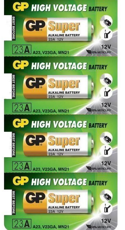 4 Pcs GP23A 12V Alkaline Batteries GP 23AE 21/23 A23 23A MN21 23GA