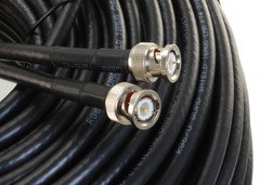 250ft RG6 BNC Male to Male 75Ω HD-SDI Video Cable, Gray CablesOnline R-B6250E