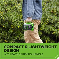 Greenworks 80V Battery Powered 300 Watt Power Inverter (Output: 120V AC, USB DC)