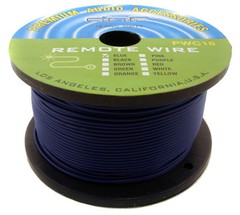 18 GAUGE WIRE 10 COLORS 25 FT EA PRIMARY AWG STRANDED COPPER REMOTE POWER CABLE