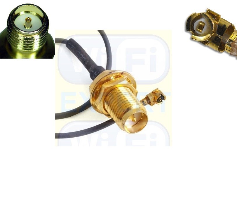 U.fl IPX to RP-SMA Male Pigtail Cable For WIFI Wireless