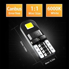 10X CANBUS 6000K Xenon White T10 168 194 Interior/License Plate LED Light Bulb