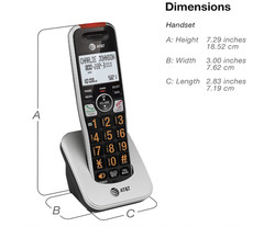 AT&T BL102-4 DECT 6.0 4-Handset Cordless Phone for 4 Handset, Silver/Black