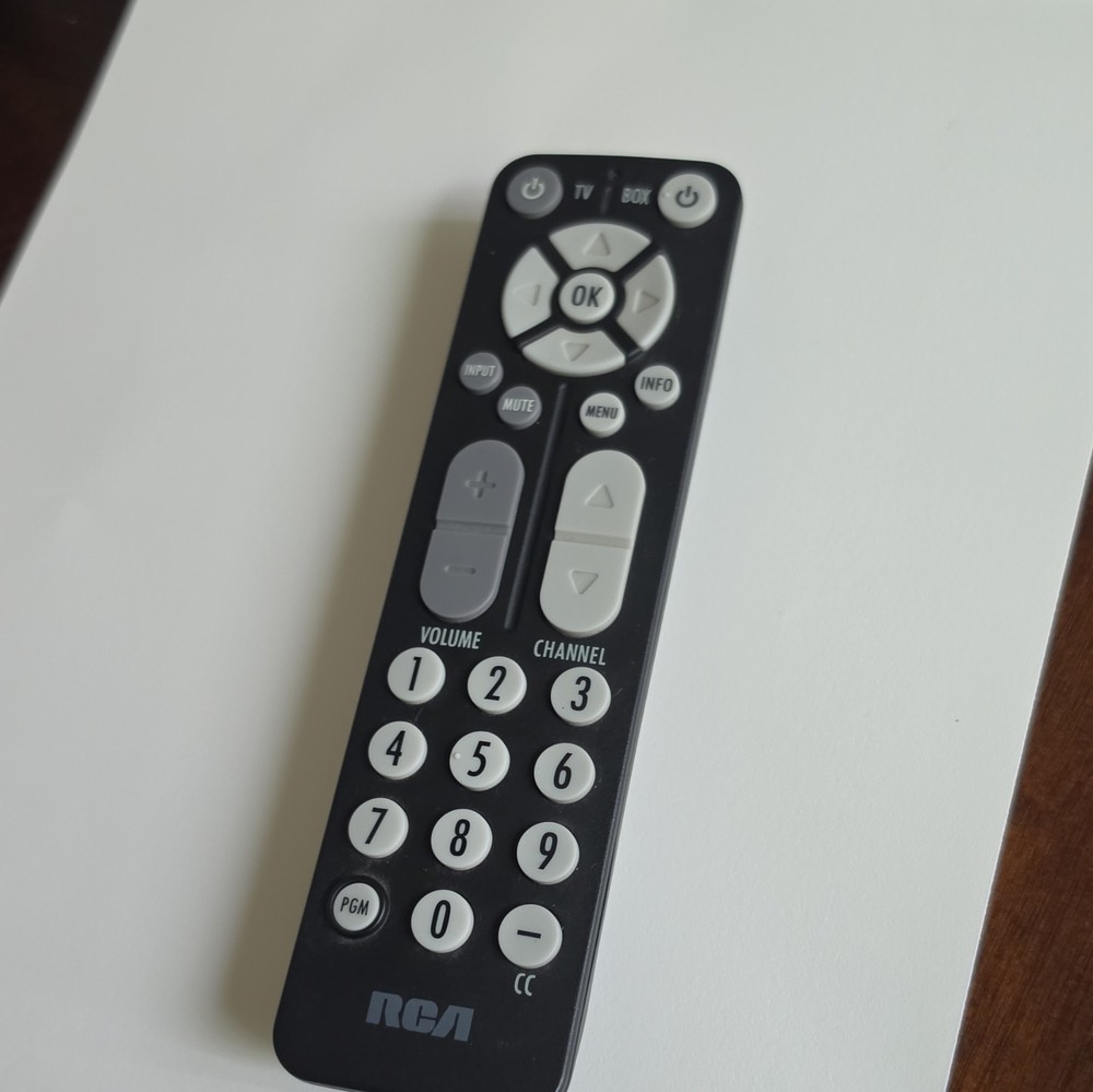 RCA Wireless Black TV Remote Control RC27A For RCA More Than 10 m Range