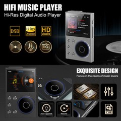 Digital HiFi MP3 Player With Bluetooth USB Lossless High Sound Quality DSD 256GB