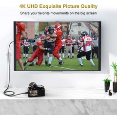 Mini HDMI to HDMI Cable (10FT, 4K 60Hz HDR, Bidirectional High Speed HDMI 2.0…