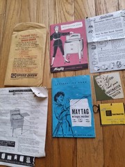 Vtg. Various Appliance, Lawn, Bicycle Manuals:
