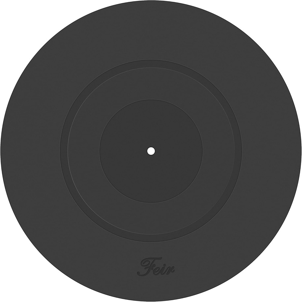 Turntable Platter Mat Black Rubber Silicone Design for Universal to All LP Vinyl