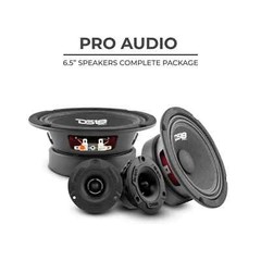 DS18 6.5″ 1200W 4-Ohm Midrange Loudspeaker Speaker & Bullet Tweeter PRO-GM6.4PK2