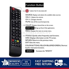 Universal Remote Control BN59-01199F Fits Samsung All LCD LED HDTV Smart TVs