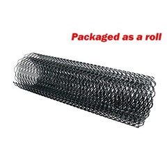 Modengzhe 40 x 13 inch Car Grill Mesh Sheet, Black Painted Aluminum Alloy