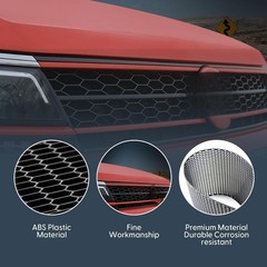 47”x16” ABS Car Racing Honeycomb Mesh Grill Spoiler Bumper Vent Universal US