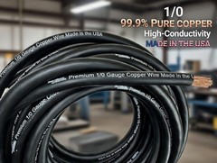 Resilient Sounds 1/0 Premium High Conductivity Copper Wire – 99.9% Pure Copper