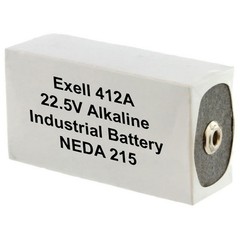 Exell 412A Alkaline 22.5V Battery NEDA 215 Compatible With 15F20,BLR122,V72PX