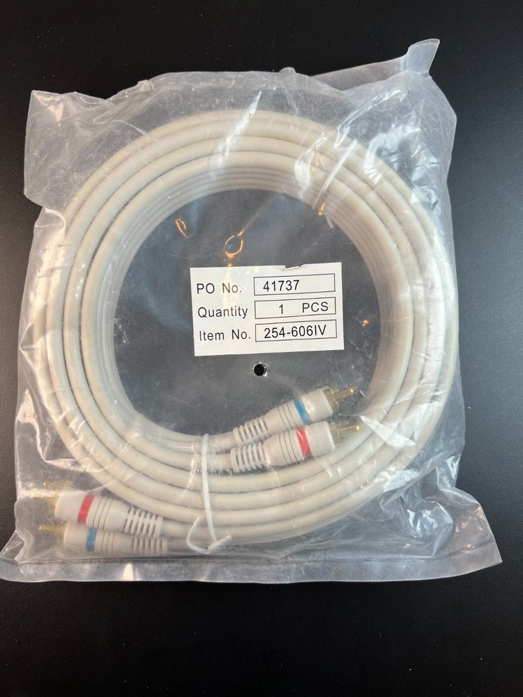 NEW 6 FT Component Video Audio Cable Heavy Duty Thick 5 RCA WIRE 254-606IV