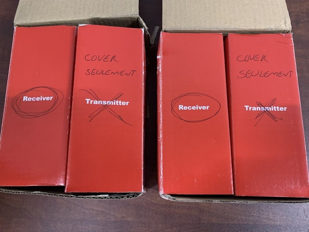 Seco-Larm Enforcer Twin Photobeam Detector, 2 X NEW RECEIVER AND 2 COVER ONLY