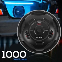 Pyle Dual Car Subwoofer 1000 Watt 4 Ohm 10-Inch Bass Audio Speaker PLPW10D Coil