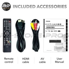 Toshiba DVR670KU DVD VCR Combo Player VHS to DVD Recorder HDMI Digital TV Tuner