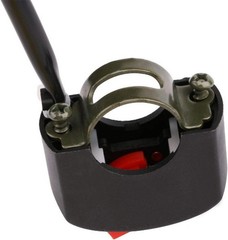 2pcs 22mm Handlebar Mounting ON-OFF Switch, Universal Motorcycle Red-Latching
