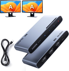 HDMI 2.1 Splitter 1 in 2 Out, 8K@60Hz 4K@120Hz/240Hz, SST & Mirror Mode