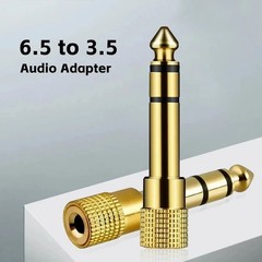 6.3mm 1/4″ Male plug to 3.5mm 1/8″ Female Jack Stereo Headphone Audio Adapter