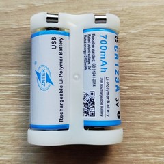 znter 6V 2CR5 rechargeable lithium 6V Photo Camera battery （2CR123A+1rack）