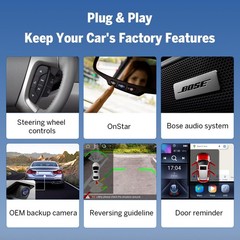 Car Stereo 8 Inch 64G 64G Android 14 Wireless CarPlay GMX7 Bluetooth EononGMX7A