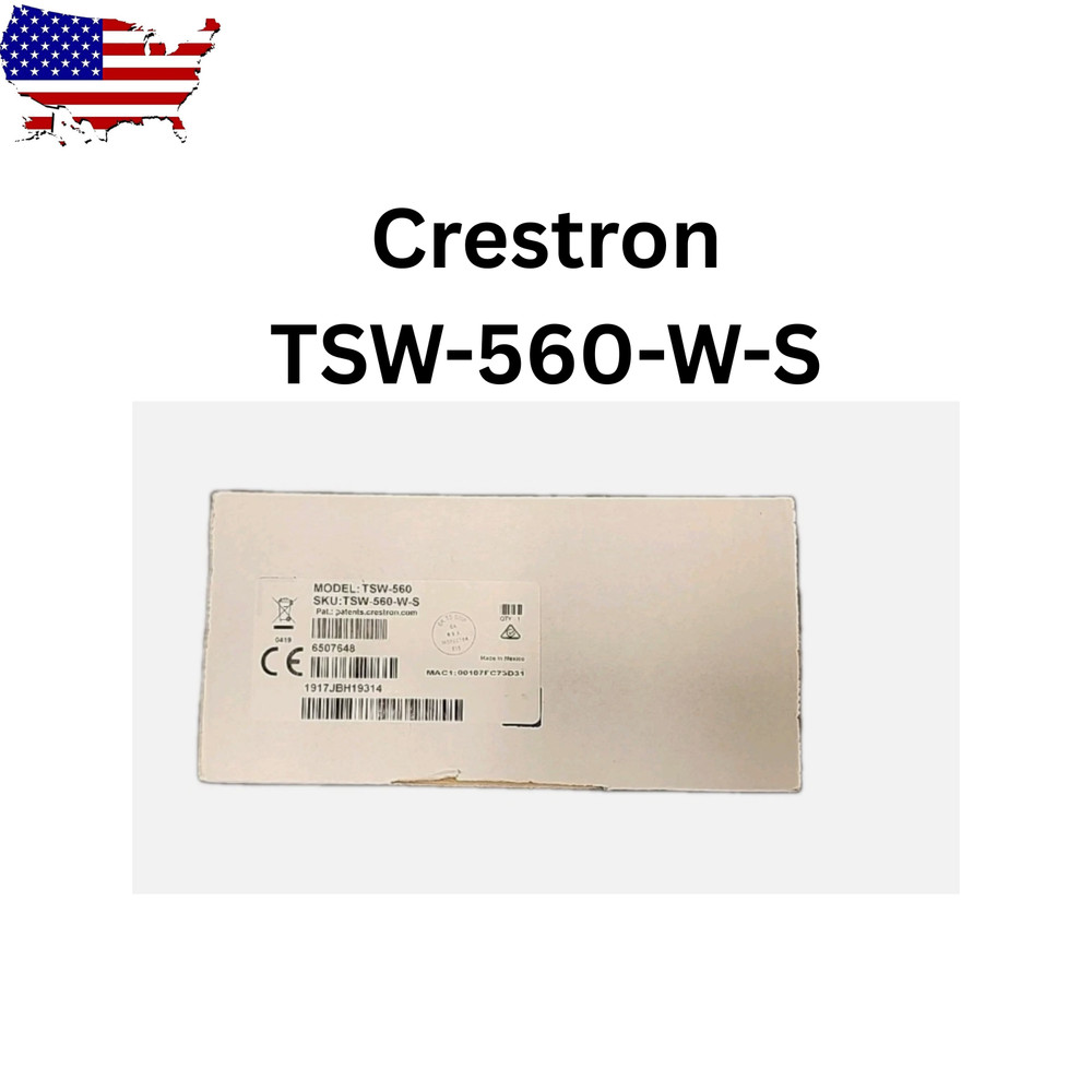 Crestron TSW-560-W-S 5 in. Touch Screen, White Smooth 6507648 NEW sealed box