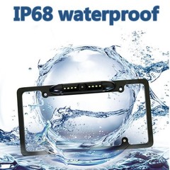 NEW License Plate Metal Frame Rear View Backup Camera CMOS HD LED Night Vision