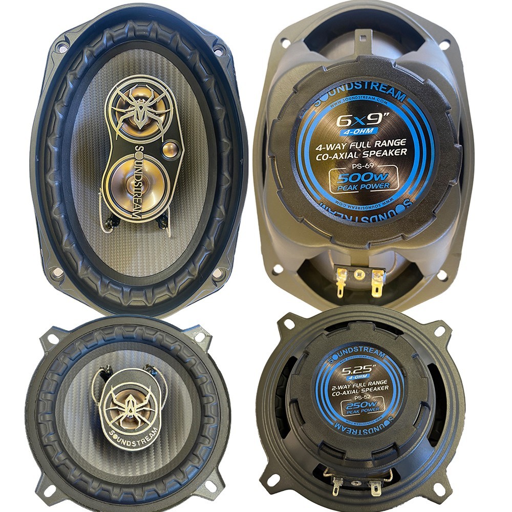 For 1994-2001 Dodge Ram 1500 500W 6×9 Front | 300W 5.2″ Rear Door speakers
