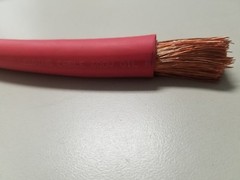 1/0 AWG WELDING CABLE WIRE COPPER BATTERY SOLAR RED 6 FEET BLACK 6 feet