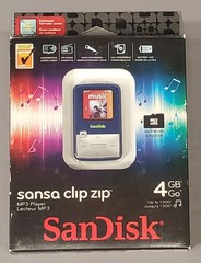 *NOS/SEALED* Sandisk Sansa Clip Zip MP3 Player, 4GB/Blue, FREE SHIP!