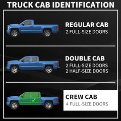 6 inches Running Board Side Steps Crew Cab Silver 2009-2018 Dodge Ram 1500
