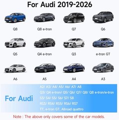 4K+1080P Dash Cam Front and Rear for Audi 2019-2026 Q3 Q5 Q6 Q7 Q8,A3 A4 A5 A6