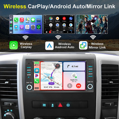 10.6″ Android 13 Car Stereo Radio GPS For 2013-18 RAM 1500/2500/3500 Plug & Play