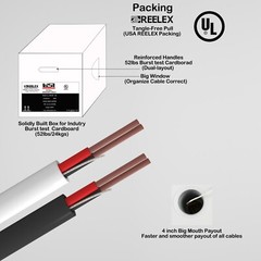 14AWG Speaker Wire 14 Gauge Oxygen-Free OFC UL CL2/3 Rated Cable 500FT 2/14 4/14