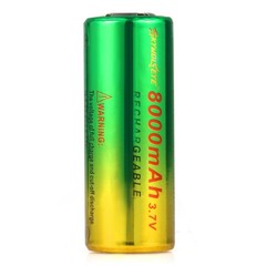 2PCS Skywolfeye 26650 Battery 3.7V Li-ion Rechargeable Batteries Cell For Torch