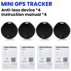 For IOS Android 4Pcs Bluetooth GPS Smart Tag Air Key Pet Finder Tracker Locator