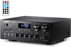Bluetooth 5.0 Stereo Receiver – 400W Peak Audio Amplifier for Home Theater