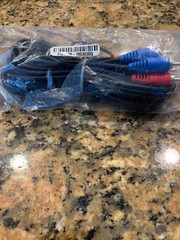 6FT COMPONENT VIDEO CABLE 3 RCA RED GREEN BLUE RGB COAXIAL for HDTV DVD VCR COAX