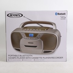 JENSEN CD-590-C CD-590 1-Watt Portable Stereo CD and Cassette Player/Recorder
