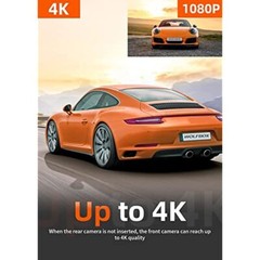 WOLFBOX GPS Dash Dash WiFi 4K+1080P/1440P+1080P+1080P Cam 3 Camera Channel With